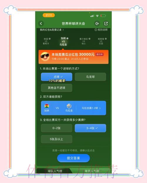世界杯竞猜投注：热门玩法全面攻略
